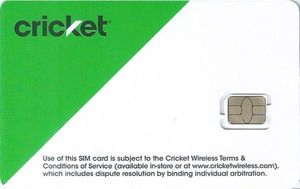 Cricket Sim Card